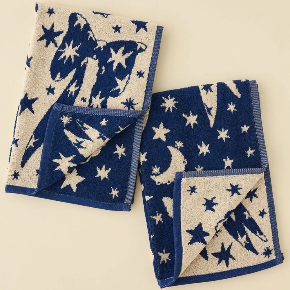 BAGGU Reversible Hand Towel Set NEW NWT